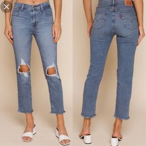 Levi’s 724 High Rise Straight Crops
